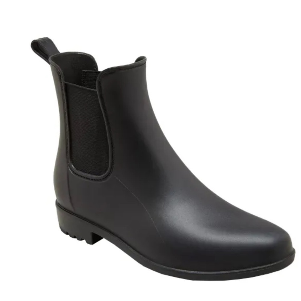 a new day black rain waterproof ankle boots size 7 new